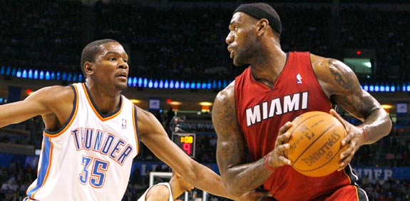 קווין דוראנט, לברון ג'יימס, NBA / צלם: רויטרס